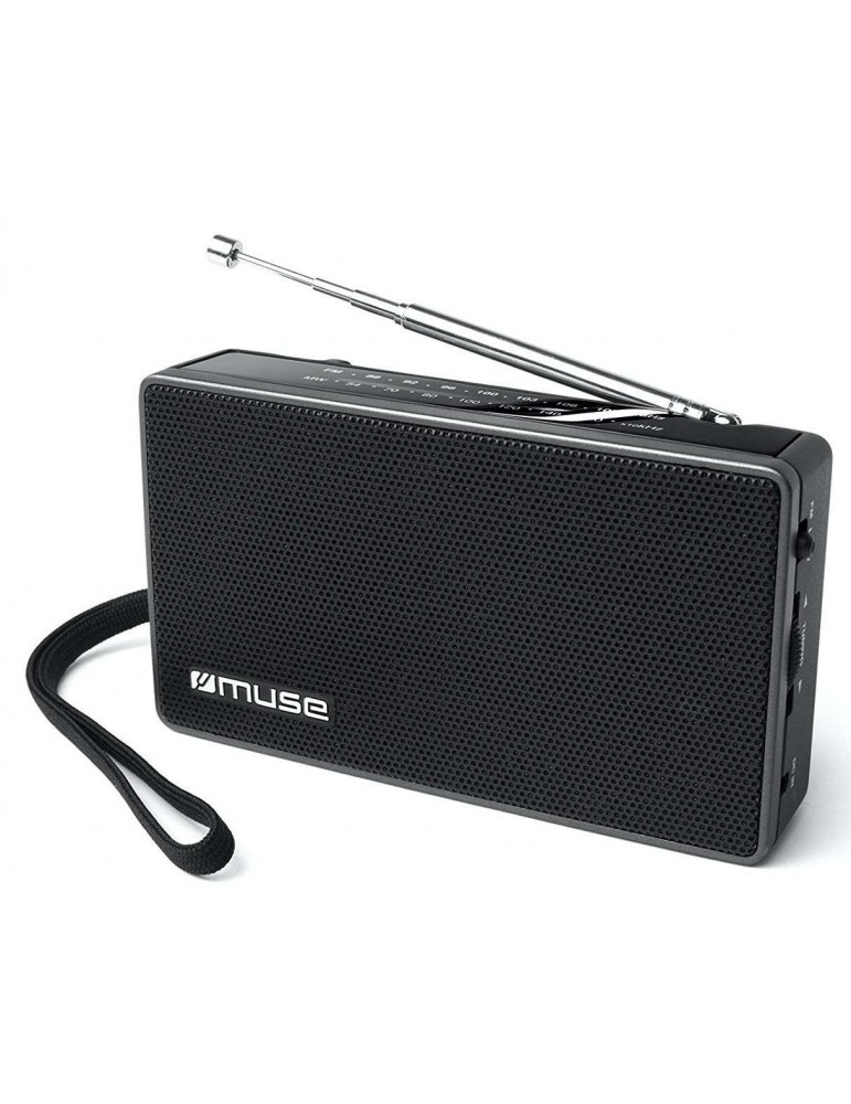 Muse M-030R radijas, juodas, 2 dažnių, nešiojamasis