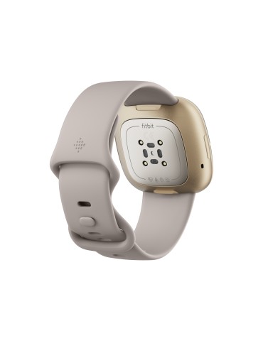 Fitbit Sense Smart watch, GPS (satellite), AMOLED, Touchscreen, Heart rate monitor, Activity monitoring 24/7, Waterproof, Blueto