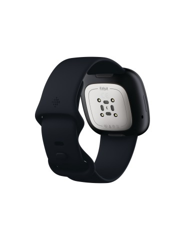 Fitbit Sense Smart watch, GPS (satellite), AMOLED, Touchscreen, Heart rate monitor, Activity monitoring 24/7, Waterproof, Blueto