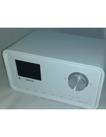 Internetinis radijas MD87805. Bluetooth + USB + FM + DAB, baltas