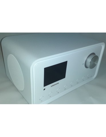 Internetinis radijas MD87805. Bluetooth + USB + FM + DAB, baltas
