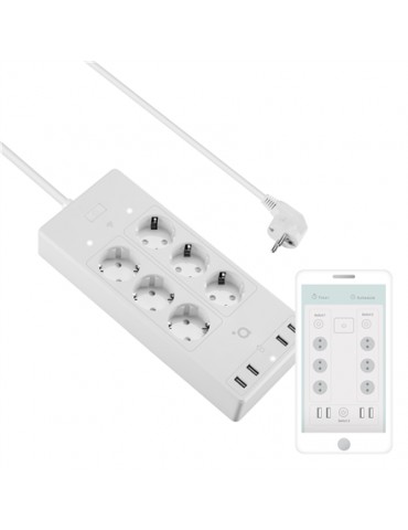 ACME SH3305 Smart Wifi EU Power Strip 6 outlets - White