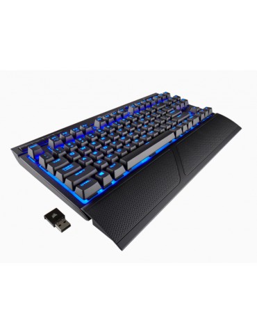 Corsair Mechanical Gaming Keyboard K63 NA, Wireless / Wired, Black, BLUE backlight, NA Layout