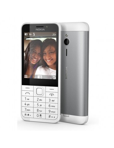 Nokia 230 Silver, 2.8 ", TFT, 240 x 320 pixels, 16 MB, Dual SIM, Mini-SIM, Bluetooth, 3.0, USB version microUSB 1.1, Built-in ca