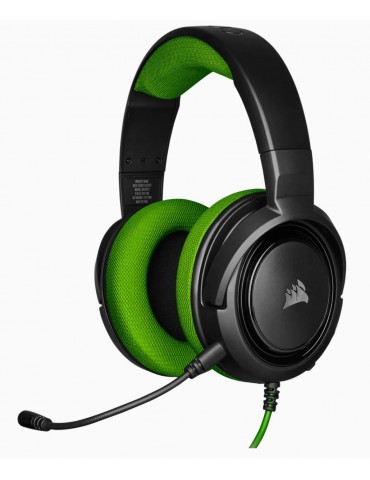 Corsair Stereo Gaming Headset HS35 Built-in microphone, Black/Green, Over-Ear