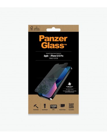 PanzerGlass Apple, iPhone 13/13 Pro, Tempered glass, Black, Privacy Screen Protector