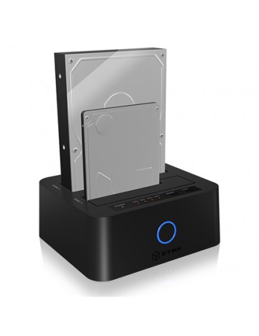 ICY BOX IB-123CL-U3 Dockingstation for 2.5"and 3.5" SATA HDD to USB 3.0 Raidsonic ICY BOX 2bay docking- and clone station for 2.
