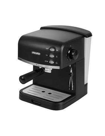 Mesko Espresso coffee machine MS 4409 Pump pressure 15 bar, Built-in milk frother, Semi Automatic, 850 W, Black