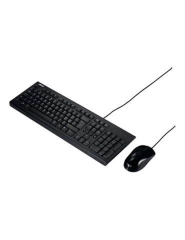 ASUS U2000 Keyboard + Mouse Optica, USB, Black Asus Wired, Keyboard layout RU, USB