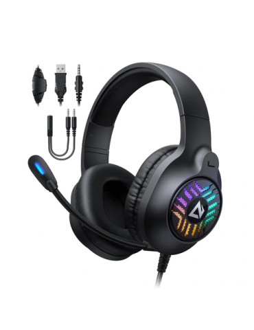 Aukey Gaming Headset GH-X1 Wired, Over-ear, Microphone, 3.5 mm, Noice canceling, Black