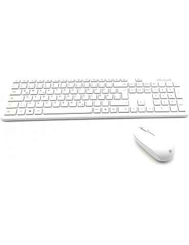 Microsoft Mouse and Keyboard QHG-00036 Wireless, Batteries included, DE, White