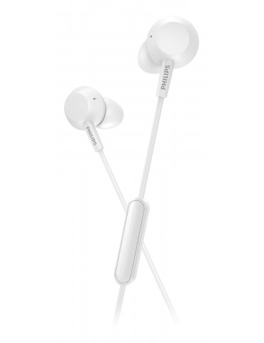 Philips Headphones TAE4105WT Wired, In-ear, Microphone, White